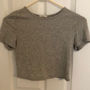 Grey crop top